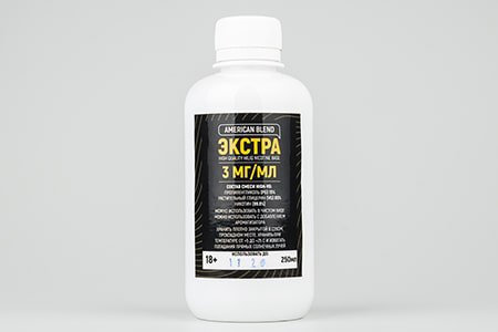 Никотиновая база American Blend Extra 85/15 (3 мг) - 250 мл
