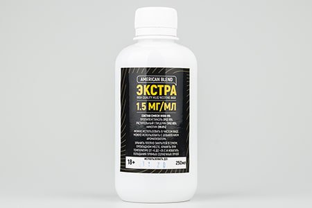 Никотиновая база American Blend Extra 85/15 (1,5 мг) - 250 мл