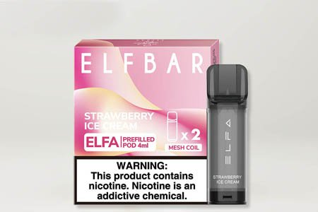 Картридж Elf Bar Elfa (5%, 4 мл) - Strawberry Ice Cream